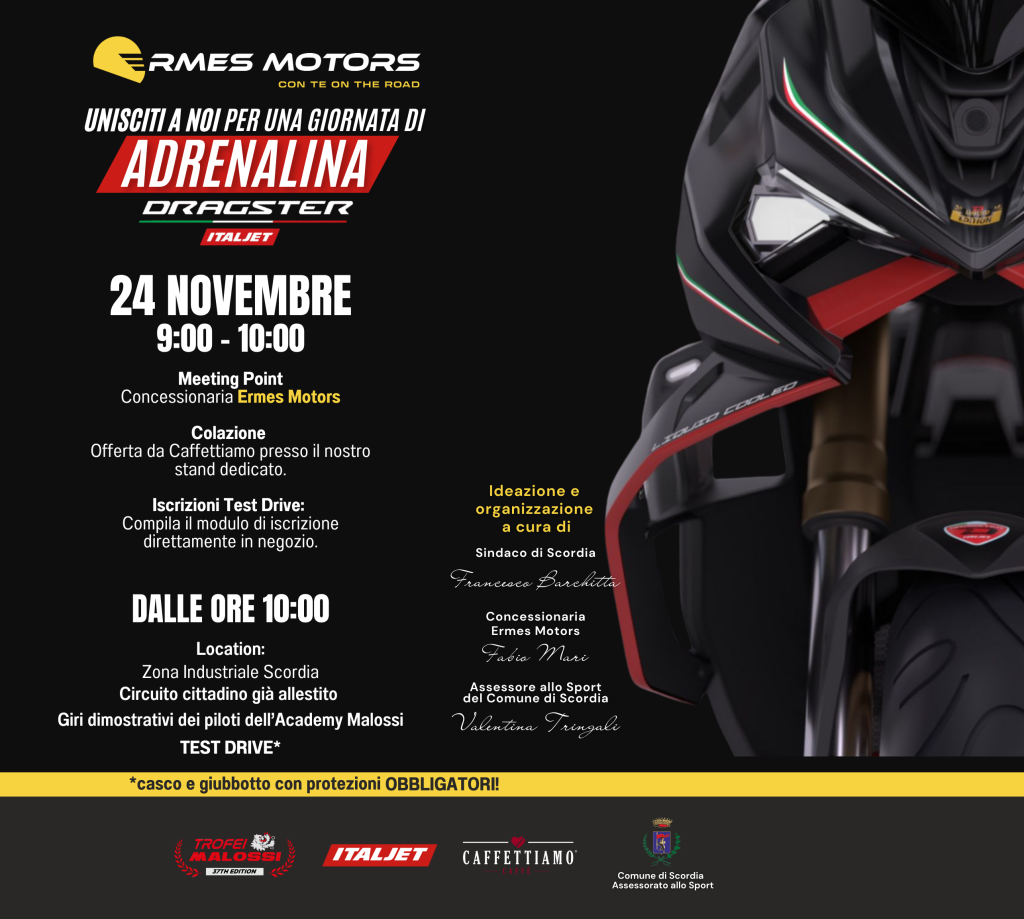 Test Drive Dragster ItaljetTest Drive Dragster Italjet Sicilia